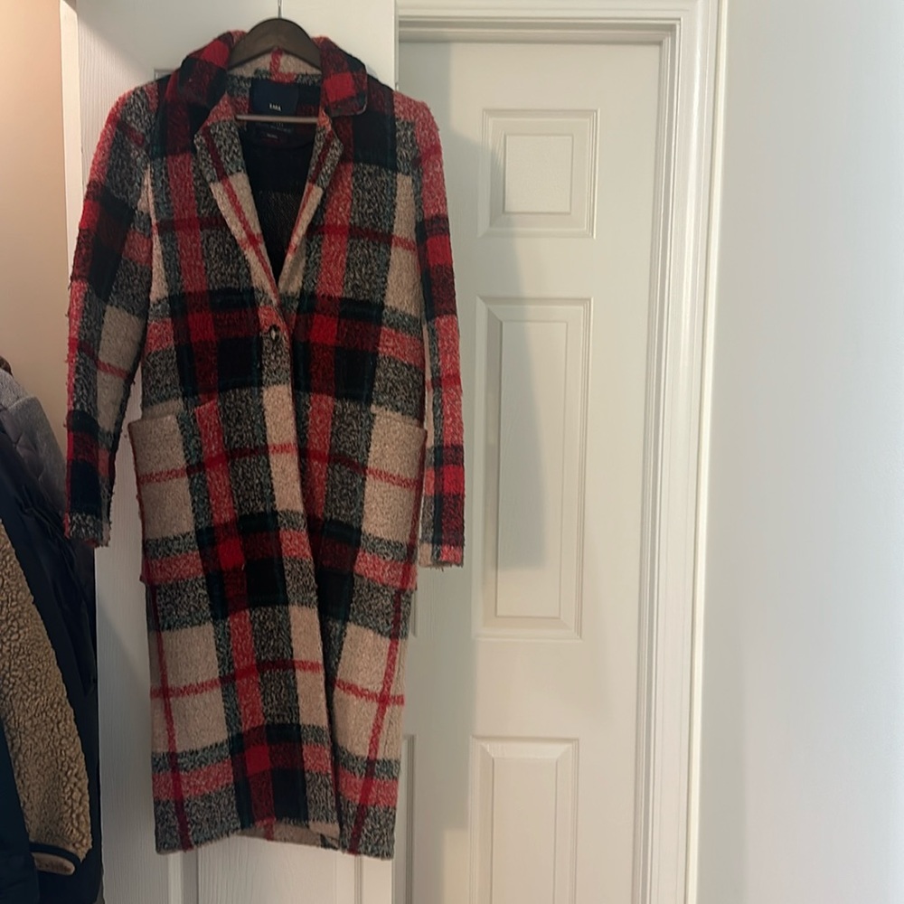 Zara Plaid Coat